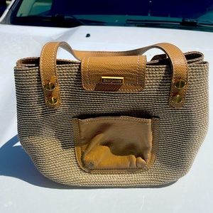 Eric Javits woven glitter bag.